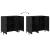 Bufet Negru 90 x 34 x 80 cm Lemn compozit GartenMobel Dekor