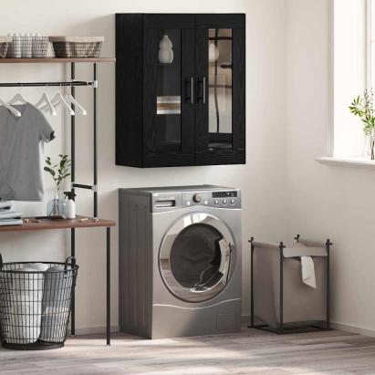 Dulap montat pe perete Pe perete Stejar negru 69.5 x 34 x 90 cm GartenMobel Dekor