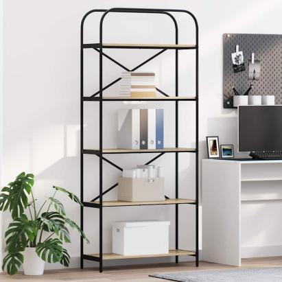 Raft pentru cărți Stejar sonoma 80 x 30 x 183 cm Lemn compozit GartenMobel Dekor