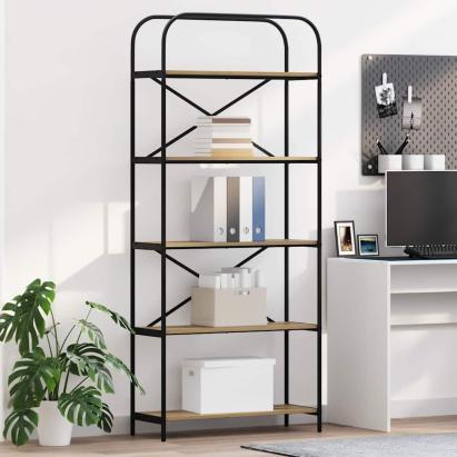 Raft pentru cărți stejar artizanal 80 x 30 x 183 cm GartenMobel Dekor