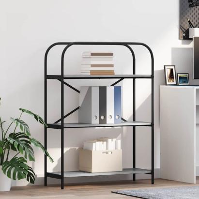 Raft pentru cărți sonoma gri 80 x 30 x 109 cm Lemn compozit GartenMobel Dekor
