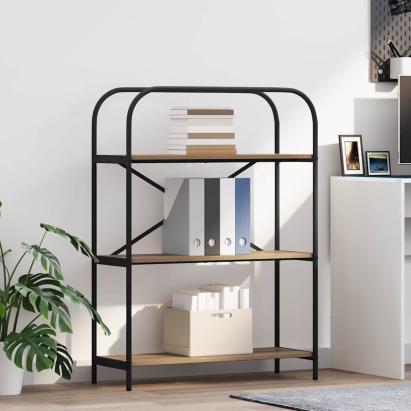 Raft pentru cărți stejar artizanal 80 x 30 x 109 cm GartenMobel Dekor