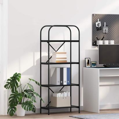 Raft pentru cărți Stejar negru 60 x 30 x 146 cm Lemn compozit GartenMobel Dekor