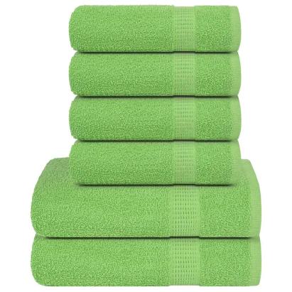 Set de prosoape 8 piese Apple Green 360 g/m² 100% bumbac GartenMobel Dekor