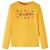 Tricou de copii cu mâneci lungi, ocru închis, 128 GartenMobel Dekor