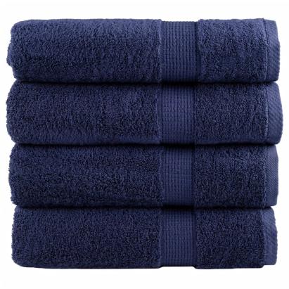 Prosoape de duș premium SOLUND 4 buc bleumarin 70x140cm 600 gsm GartenMobel Dekor