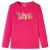 Tricou pentru copii cu mâneci lungi, roz aprins, 92 GartenMobel Dekor