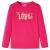 Tricou pentru copii cu mâneci lungi, roz aprins, 104 GartenMobel Dekor