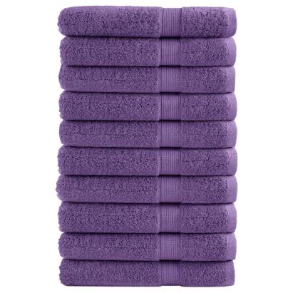 Prosoape de saună premium SOLUND 10 buc. violet 80x200cm 600gsm GartenMobel Dekor