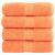 Prosoape de baie premium SOLUND, 4 buc. portocalii, 30x30 cm, 600 g/m² GartenMobel Dekor