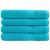 Prosoape de saună premium SOLUND 4 buc. turcoaz 80x200cm 600gsm GartenMobel Dekor
