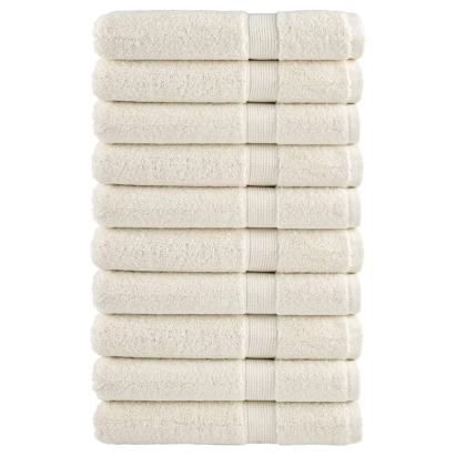 Prosoape premium SOLUND 10 buc. crem 100x200 cm 600 gsm GartenMobel Dekor