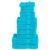 Set de prosoape premium SOLUND, 12 piese, turcoaz, 600 g/m² GartenMobel Dekor