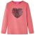 Tricou pentru copii cu mâneci lungi, roz antichizat, 116 GartenMobel Dekor