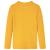 Tricou de copii cu mâneci lungi, tricot cu nervuri, ocru închis, 140 GartenMobel Dekor