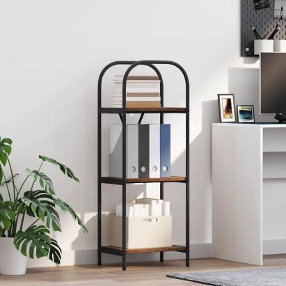 Raft pentru cărți Lemn vechi 40 x 30 x 109 cm Lemn compozit GartenMobel Dekor