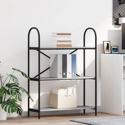 Raft pentru cărți sonoma gri 80 x 30 x 109 cm Lemn compozit GartenMobel Dekor