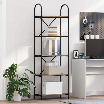 Raft pentru cărți stejar artizanal 60 x 30 x 183 cm GartenMobel Dekor