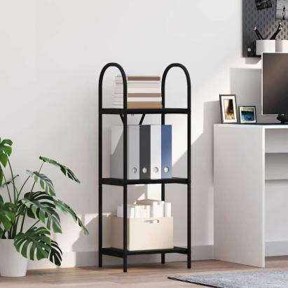 Raft pentru cărți Stejar negru 40 x 30 x 109 cm Lemn compozit GartenMobel Dekor