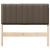 Tăblie tapițată Maro și taupe 100 cm Lemn de pin masiv GartenMobel Dekor