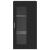 Cabinet suspendat cu raft Negru 55 x 29 x 100 cm Lemn compozit GartenMobel Dekor