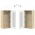 Cabinet suspendat Stejar sonoma 55 x 29 x 100 cm Lemn compozit GartenMobel Dekor