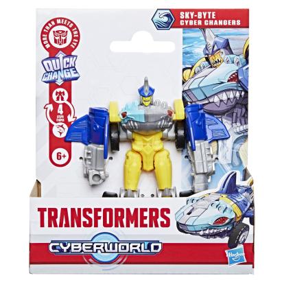 TRANSFORMERS CYBERWORLD ROBOT SKYBYTE CONVERTIBIL 10CM SuperHeroes ToysZone