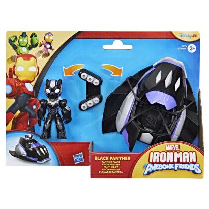 MARVEL IRON MAN SI PRIETENII SAI UIMITORI SET VEHICUL SI FIGURINA BLACK PANTHER SuperHeroes ToysZone
