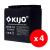 Cutie 4 acumulatori JS12-18 - KIJO JS12-18-BAX SafetyGuard Surveillance