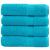 Prosoape de duș premium SOLUND 4 buc. turcoaz 70x140 cm 600 gsm GartenMobel Dekor