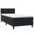 Pat box spring cu saltea, negru, 90x220 cm, catifea GartenMobel Dekor