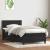 Pat box spring cu saltea, negru, 90x210 cm, catifea GartenMobel Dekor