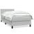 Pat box spring cu saltea, gri deschis, 80x220 cm, catifea GartenMobel Dekor