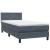 Pat box spring cu saltea, gri închis, 90x220 cm, catifea GartenMobel Dekor