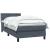 Pat box spring cu saltea, gri închis, 90x220 cm, catifea GartenMobel Dekor