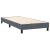 Pat box spring cu saltea, gri închis, 90x220 cm, catifea GartenMobel Dekor