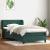 Pat box spring cu saltea, verde închis, 90x210 cm, catifea GartenMobel Dekor