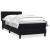 Pat box spring cu saltea, negru, 90x210 cm, catifea GartenMobel Dekor