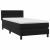 Pat box spring cu saltea, negru, 90x210 cm, catifea GartenMobel Dekor