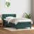 Pat box spring cu saltea, verde închis, 90x210 cm, catifea GartenMobel Dekor