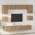 Set comodă TV Pe perete 8 pcs Stejar Artizanal Lemn compozit GartenMobel Dekor