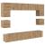 Set comodă TV Pe perete 8 pcs Stejar Artizanal Lemn compozit GartenMobel Dekor