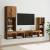 Unități pentru Pereți de TV 4 pcs Lemn vechi Lemn compozit GartenMobel Dekor
