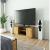 Comoda TV cu 2 usi si o polita, PAL laminat 16 mm, 120x40x55 cm, stejar craft Household NewTrend