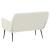 Bancă, crem, 108x79x79 cm, catifea GartenMobel Dekor