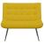Bancă galbenă 110x74x84 cm catifea GartenMobel Dekor