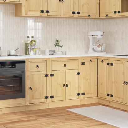 Dulap cu sertar Miere 60 x 46 x 81,5 cm Lemn de pin masiv GartenMobel Dekor