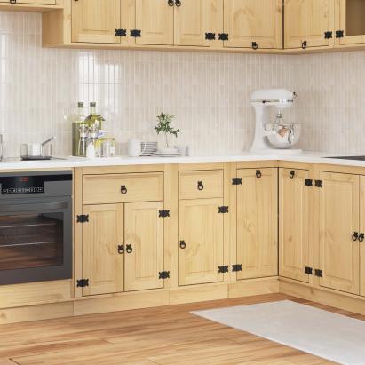 Dulap cu sertar Miere 40 x 46 x 81,5 cm Lemn de pin masiv GartenMobel Dekor