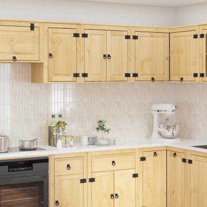 Dulap cu raft cu ușă Miere 60 x 32 x 40 cm Lemn de pin masiv GartenMobel Dekor