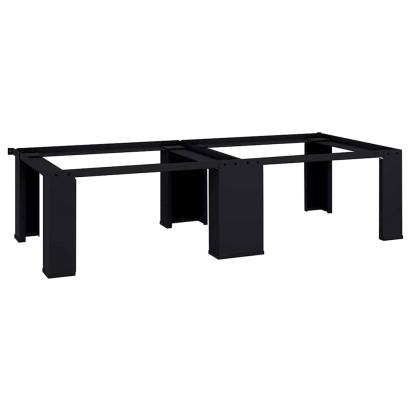 Suport pentru mașina de spălat 2 pcs Negru 64 x 55 x 32.5 cm GartenMobel Dekor
